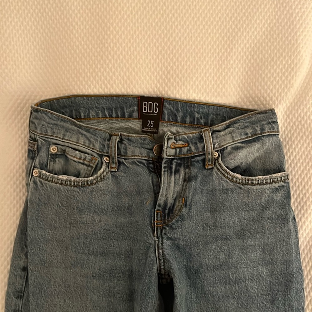 UO BDG Low Rise Denim Blue Flared Jeans